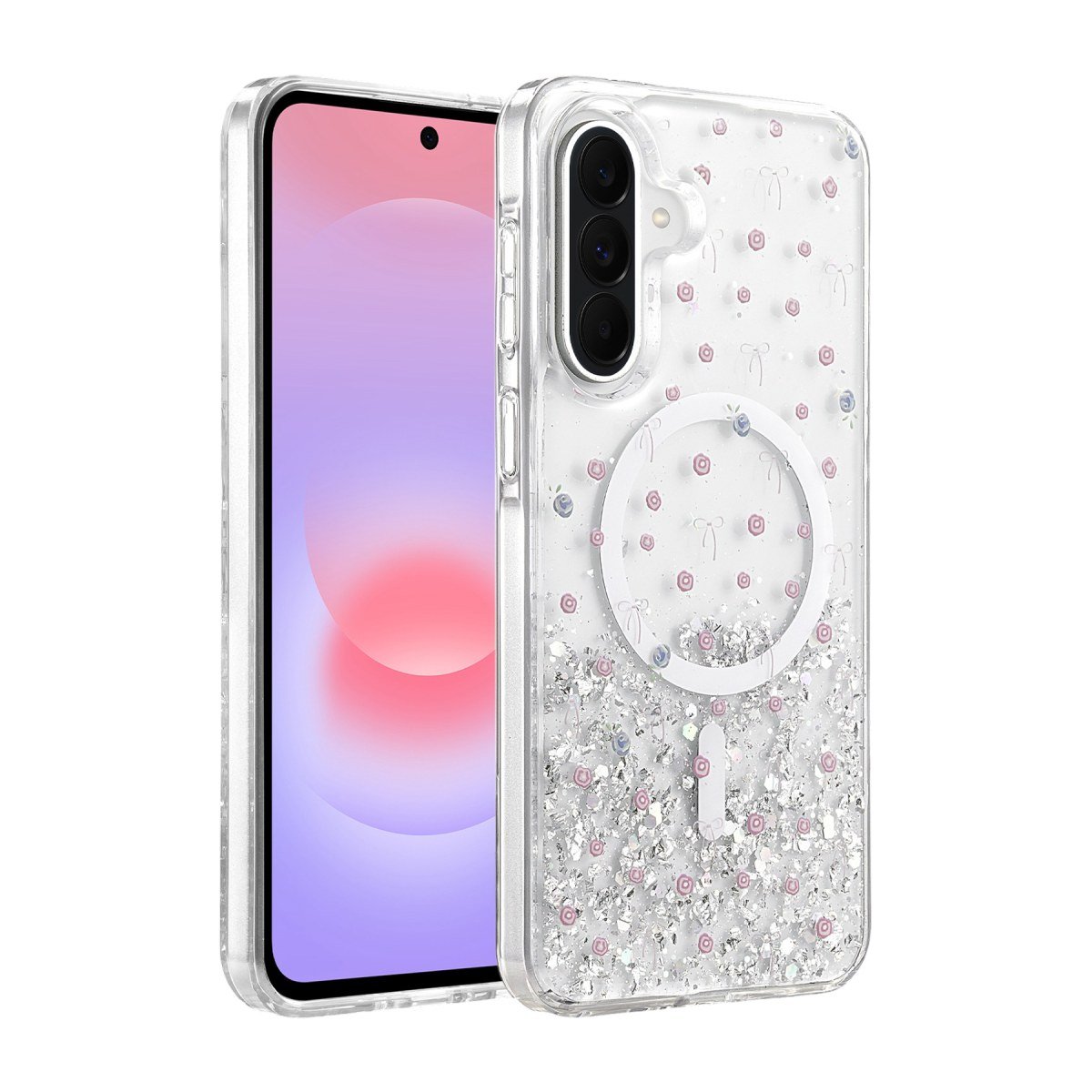 Onegif Samsung Galaxy A57 5G Misk Simli Magsafe Kapak - Desen 1