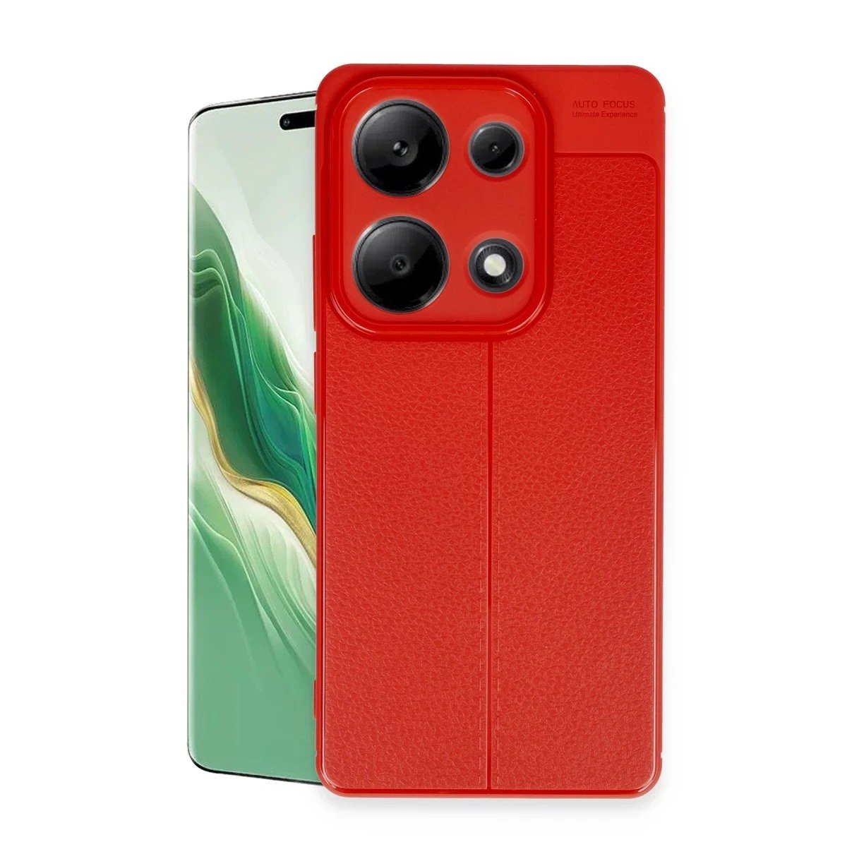 Xiaomi Redmi Note 13 Pro 4G Kılıf Auto Focus Kapak - Kırmızı