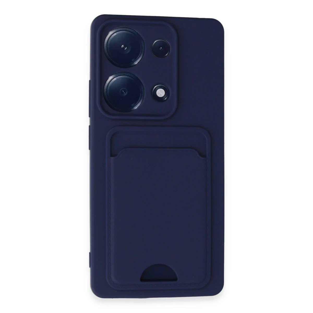 Xiaomi Redmi Note 13 Pro 4G Kılıf Kelvin Kartvizitli Silikon - Lacivert