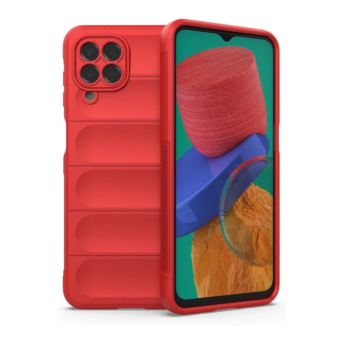 Samsung Galaxy M33 Kılıf Optimum Silikon - Kırmızı