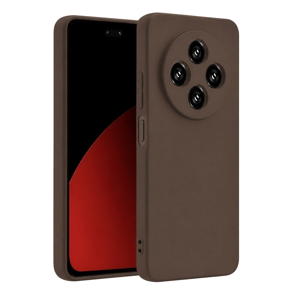 Xiaomi Redmi 14C Kılıf First Silikon - Kahverengi