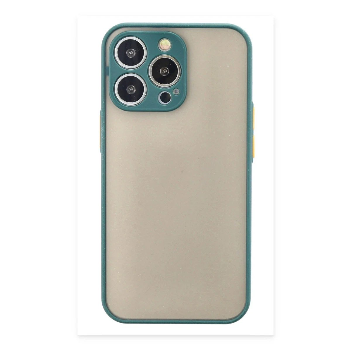 Apple iPhone 15 Pro Kılıf Montreal Silikon Kapak - Yeşil