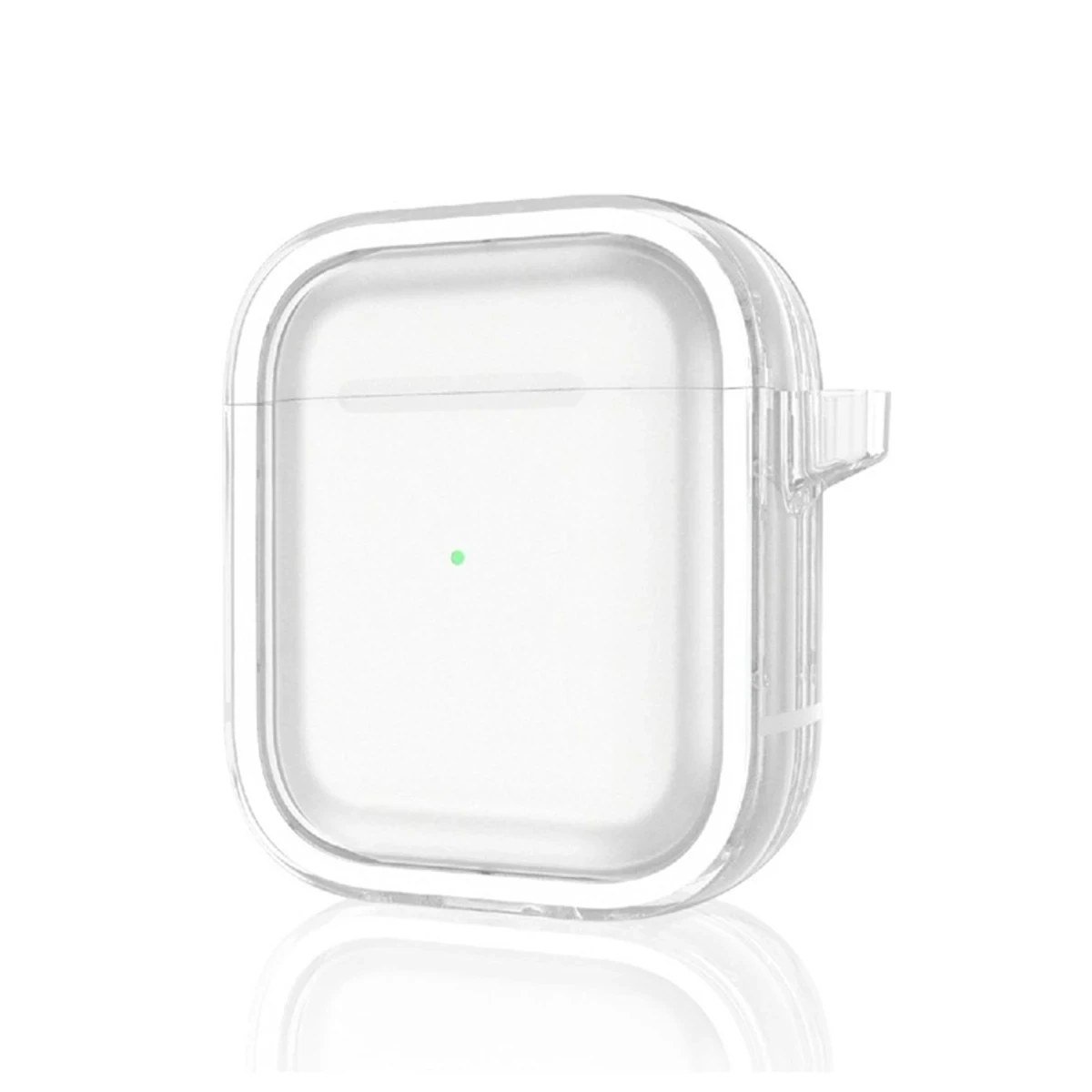 Movenchy Apple Airpods 4 (4.nesil) Shiny Şeffaf Kılıf - Beyaz
