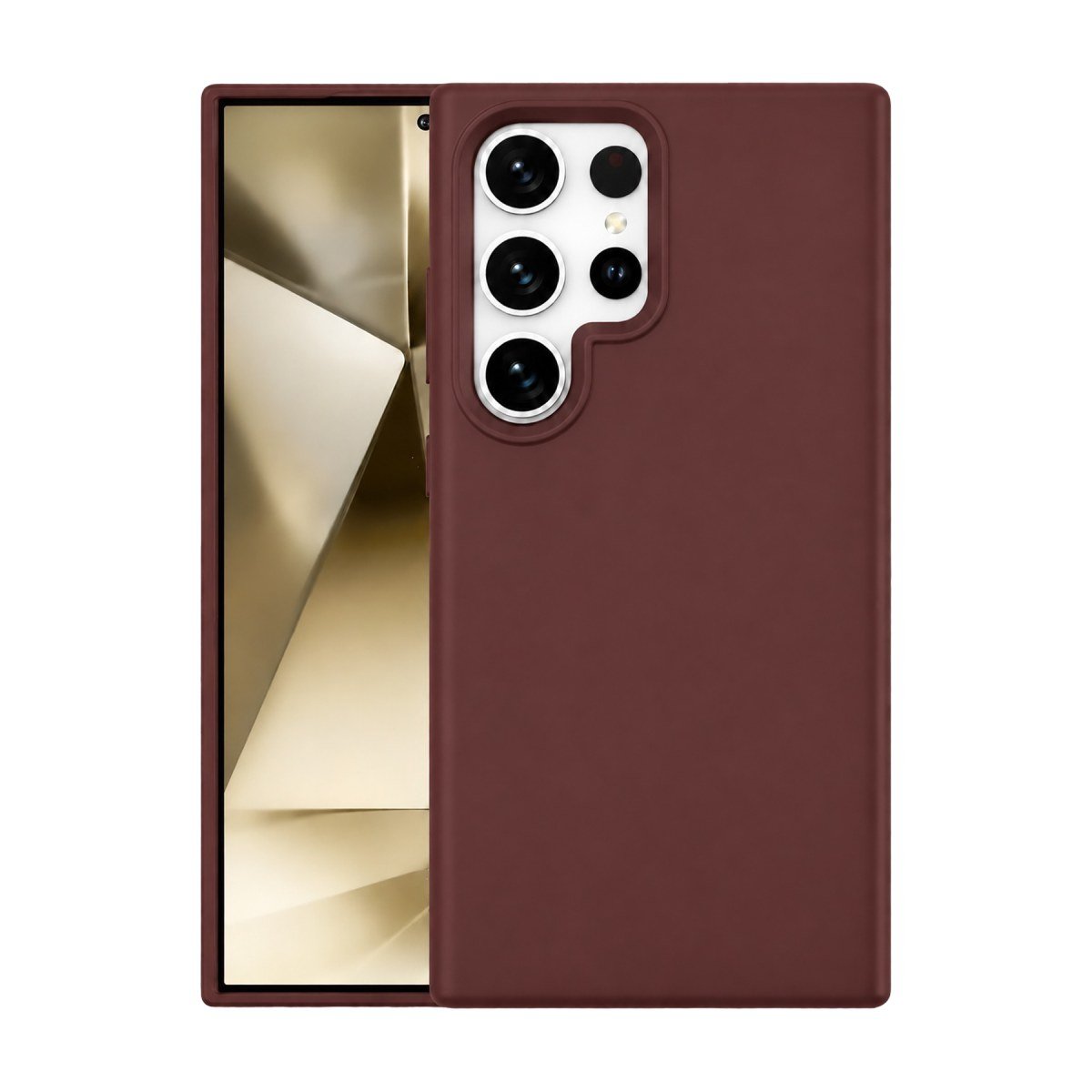 Samsung Galaxy S24 Ultra Kılıf First Silikon - Bordo