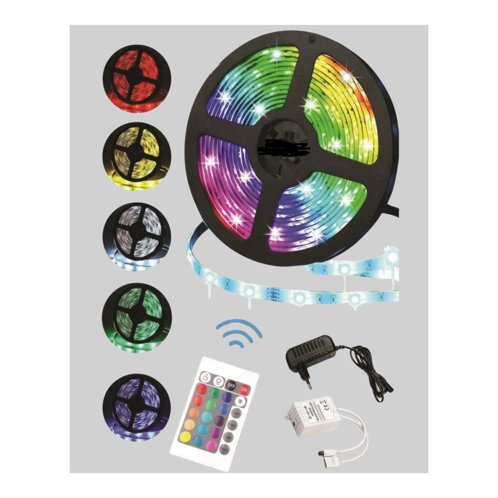 5 Metre Kumandalı RGB Şerit LED Aydınlatma