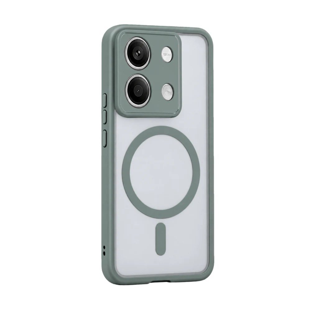 Xiaomi Redmi Note 13 5G Loji Magsafe Kapak - Gri