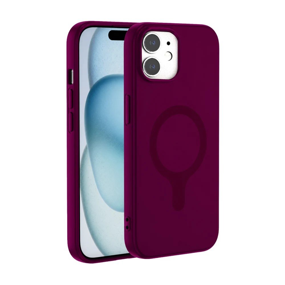 Joko Apple iPhone 11 Z Silikon Magsafe Kapak - Bordo