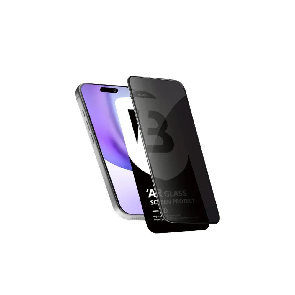 Apple iPhone 14 Pro 5D Privacy Diamond Hayalet Cam Ekran Koruyucu