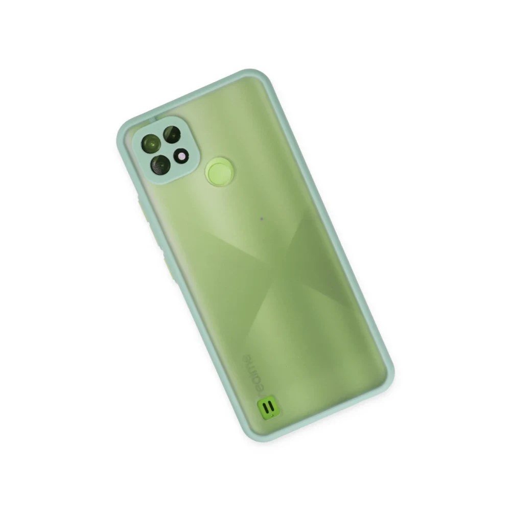 Realme C21 Kılıf Montreal Silikon Kapak - Turkuaz