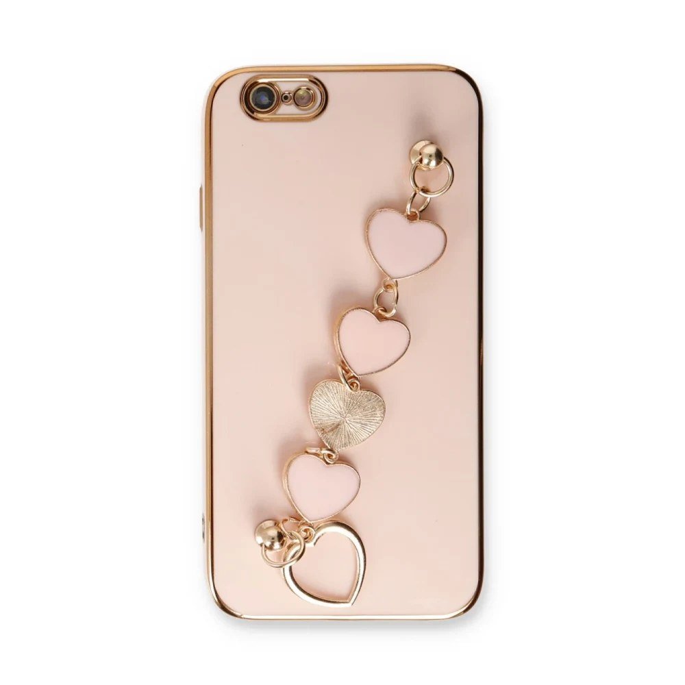 Apple iPhone 6 Kılıf Esila Silikon - Pudra