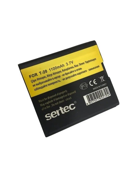 Yüksek Kapasiteli Batarya 1400 Mah Turkcell T-20 Uyumlu
