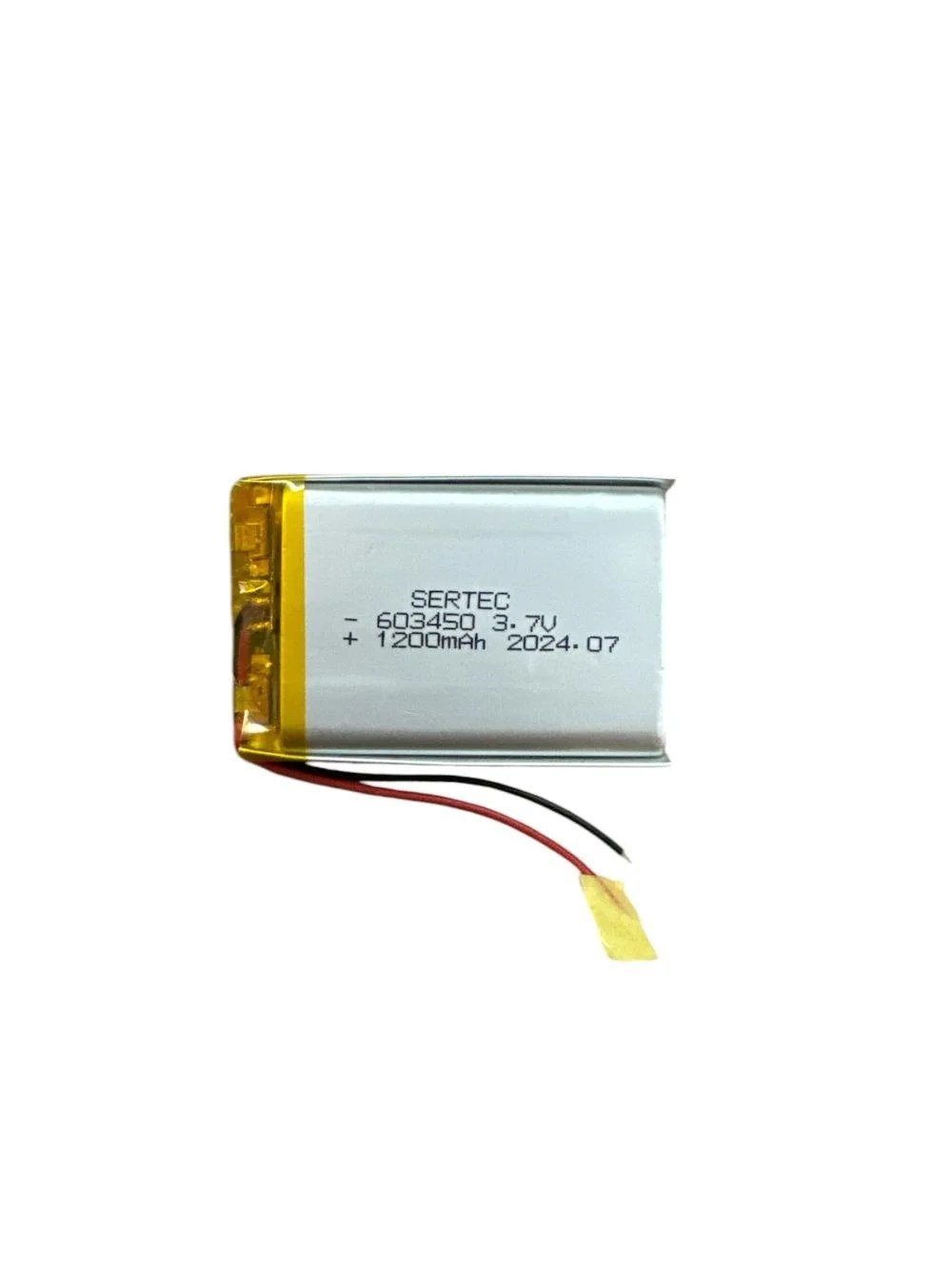 Yüksek Kapasiteli Li-polymer Pil 3.7v 1200mah Devreli