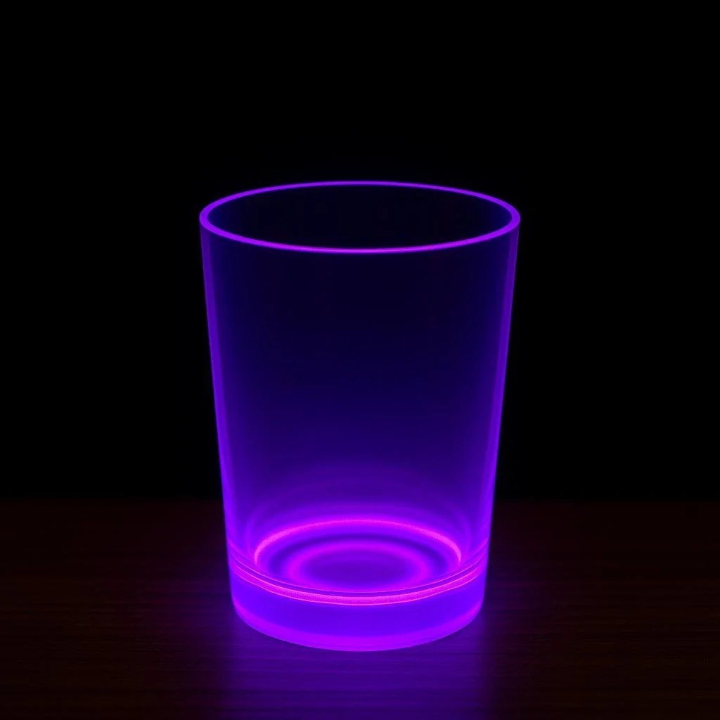 Işıklı Parti Bardağı 8.5 X 10.5 Cm Neon Mor